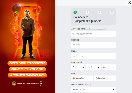 Betano registracija, Registracija, pariurionline TV