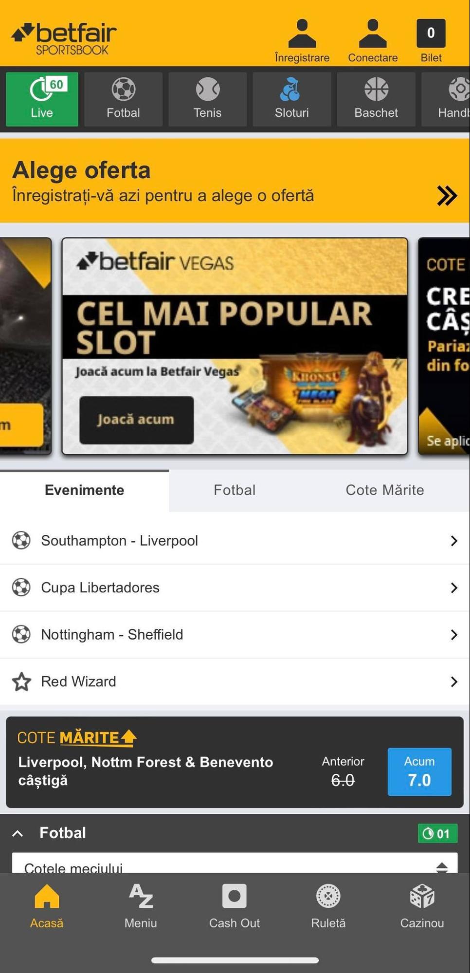 Betfair, PariuriOnline.tv