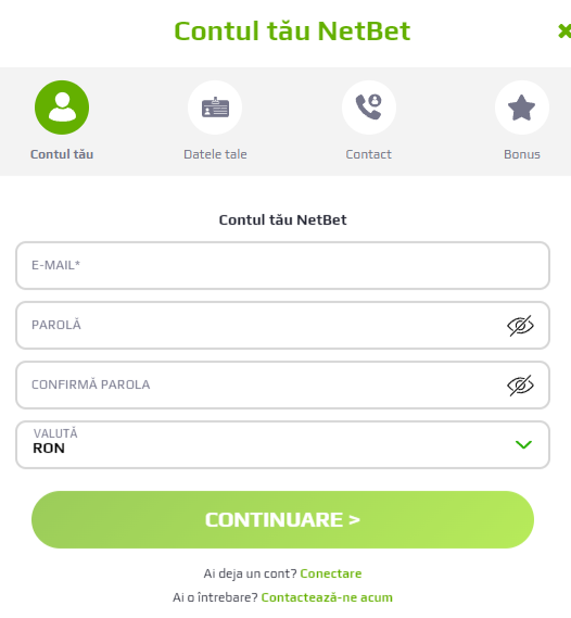 Netbet inregistare