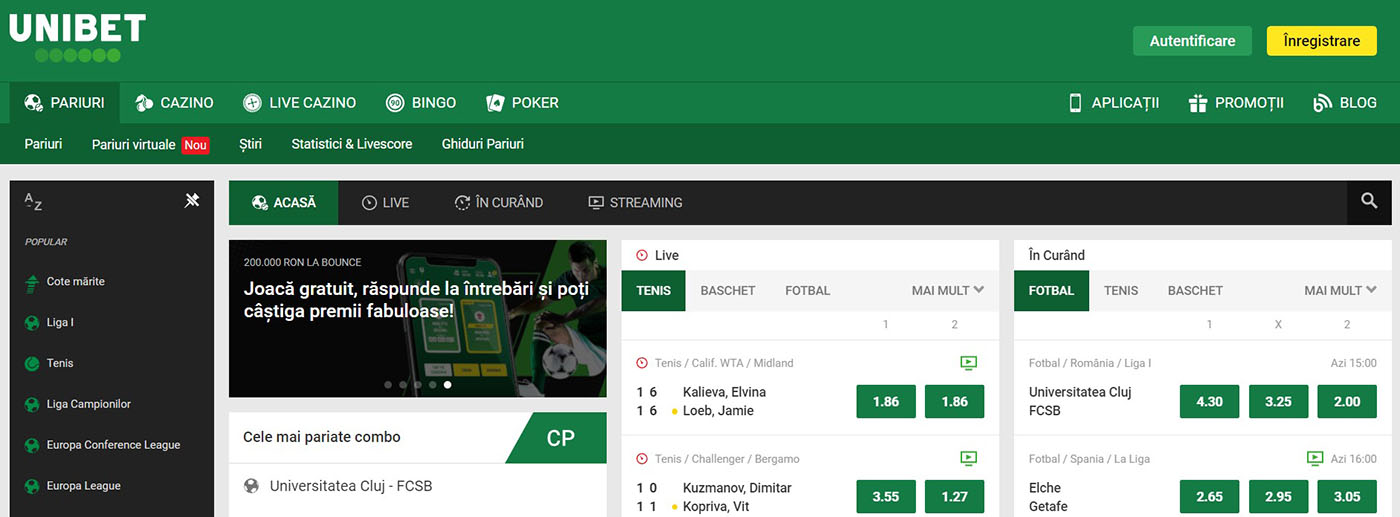 Recenzie unibet