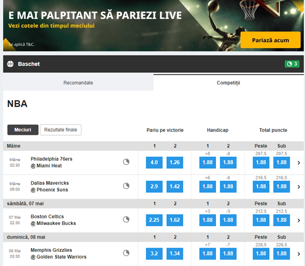betfair, PariuriOnline.tv