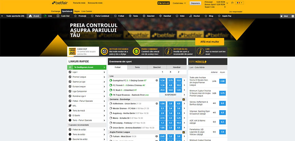 Betfair, Pariuronline.tv