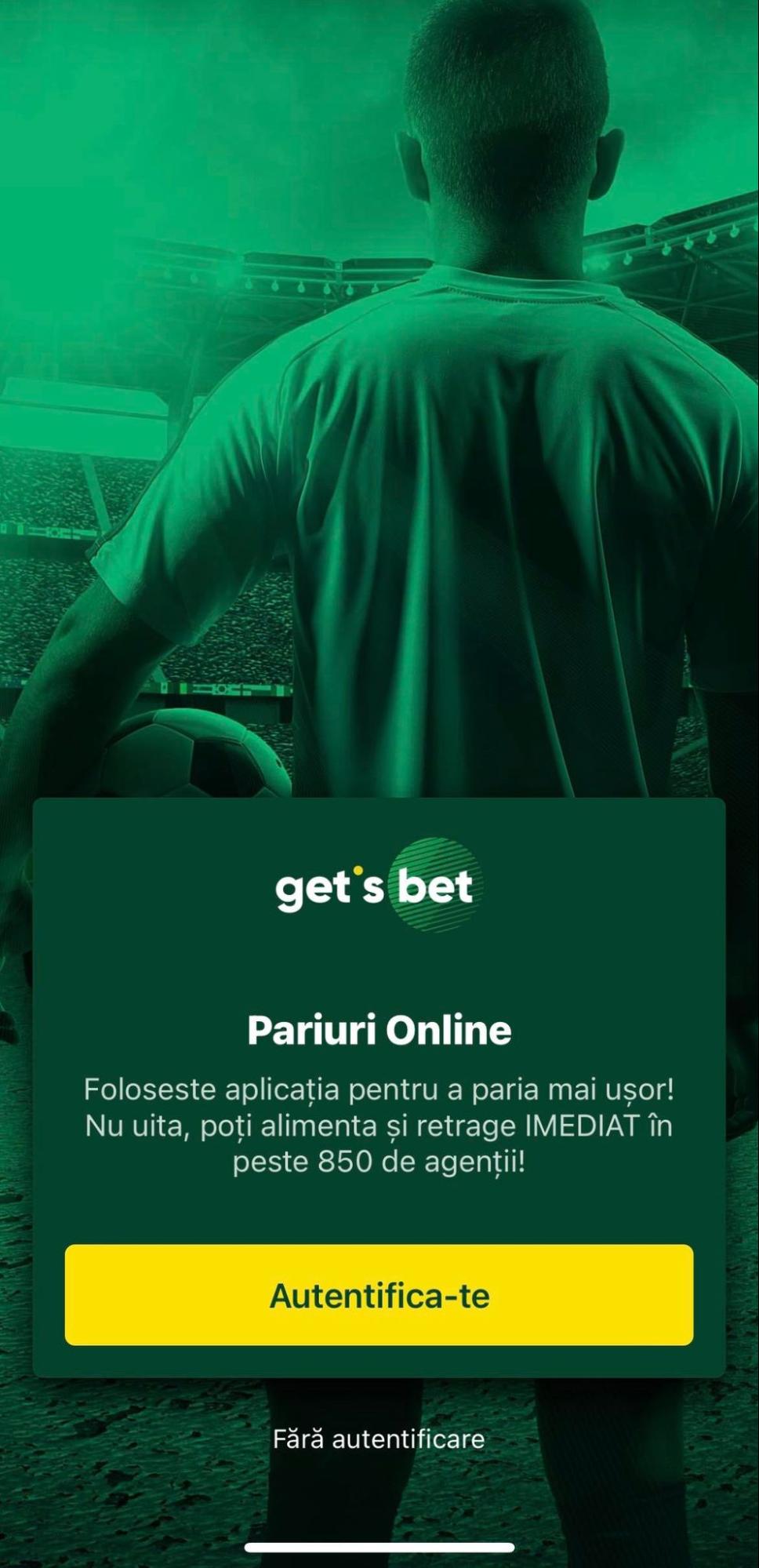 Captură de ecran Getsbet