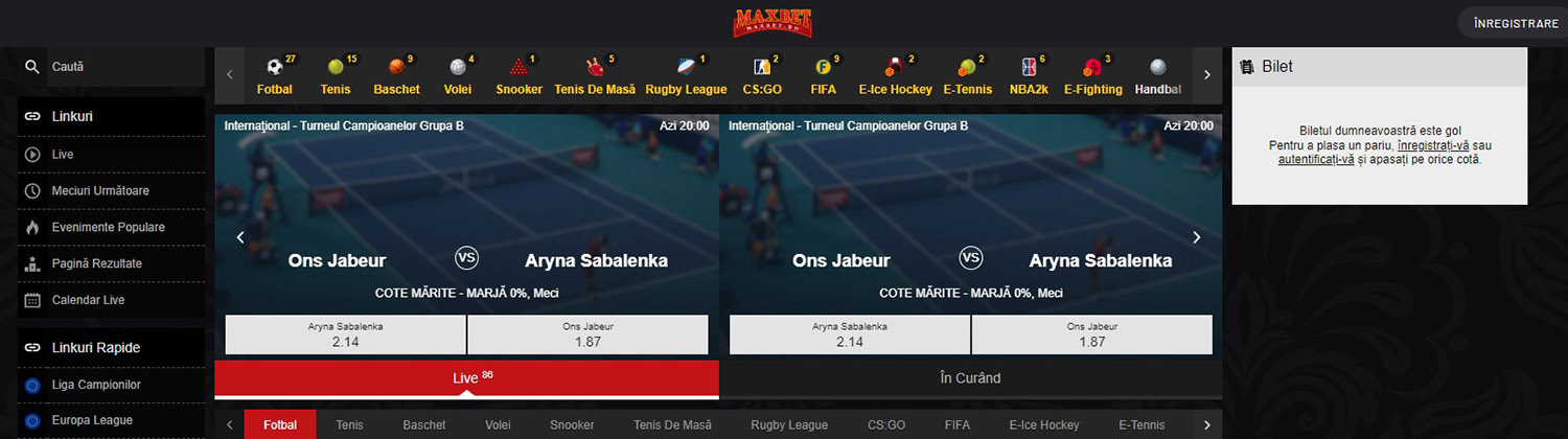 maxbet pariuri