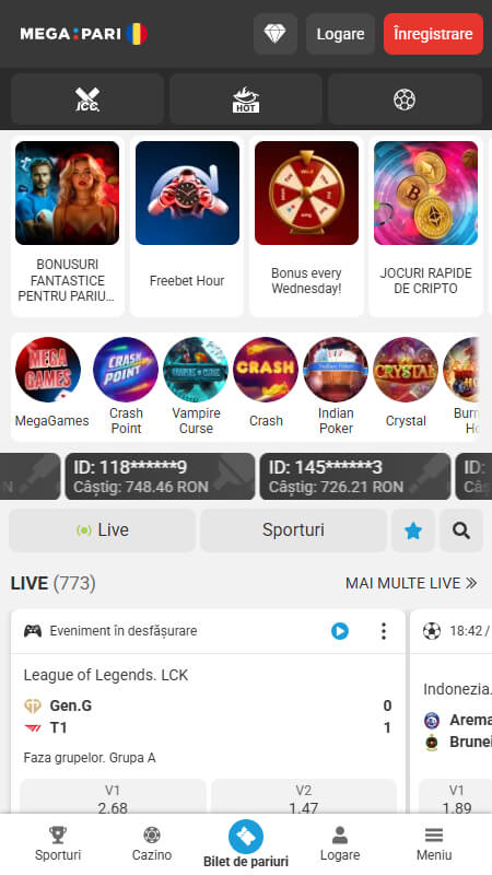 Megapari Bookmaker România