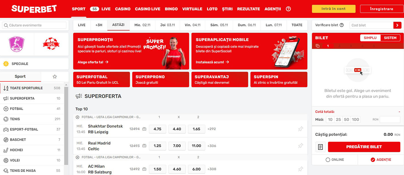 Superbet, pariurionline.tv