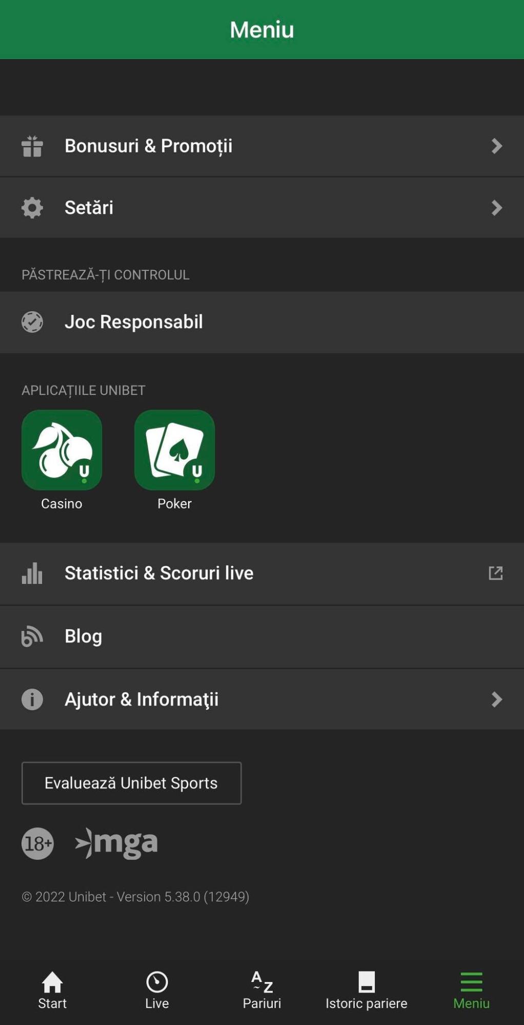 unibet, PariuriOnline.tv