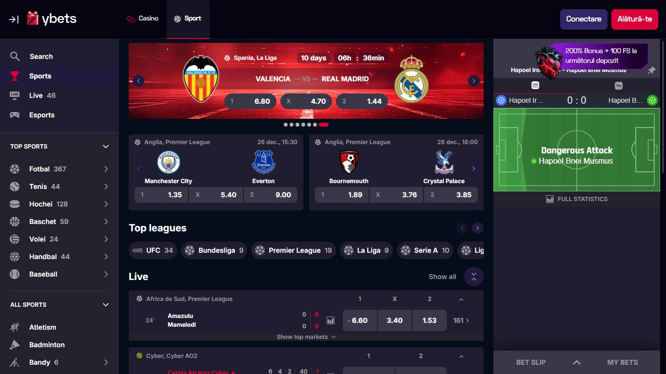 Ybets Sport Bettting